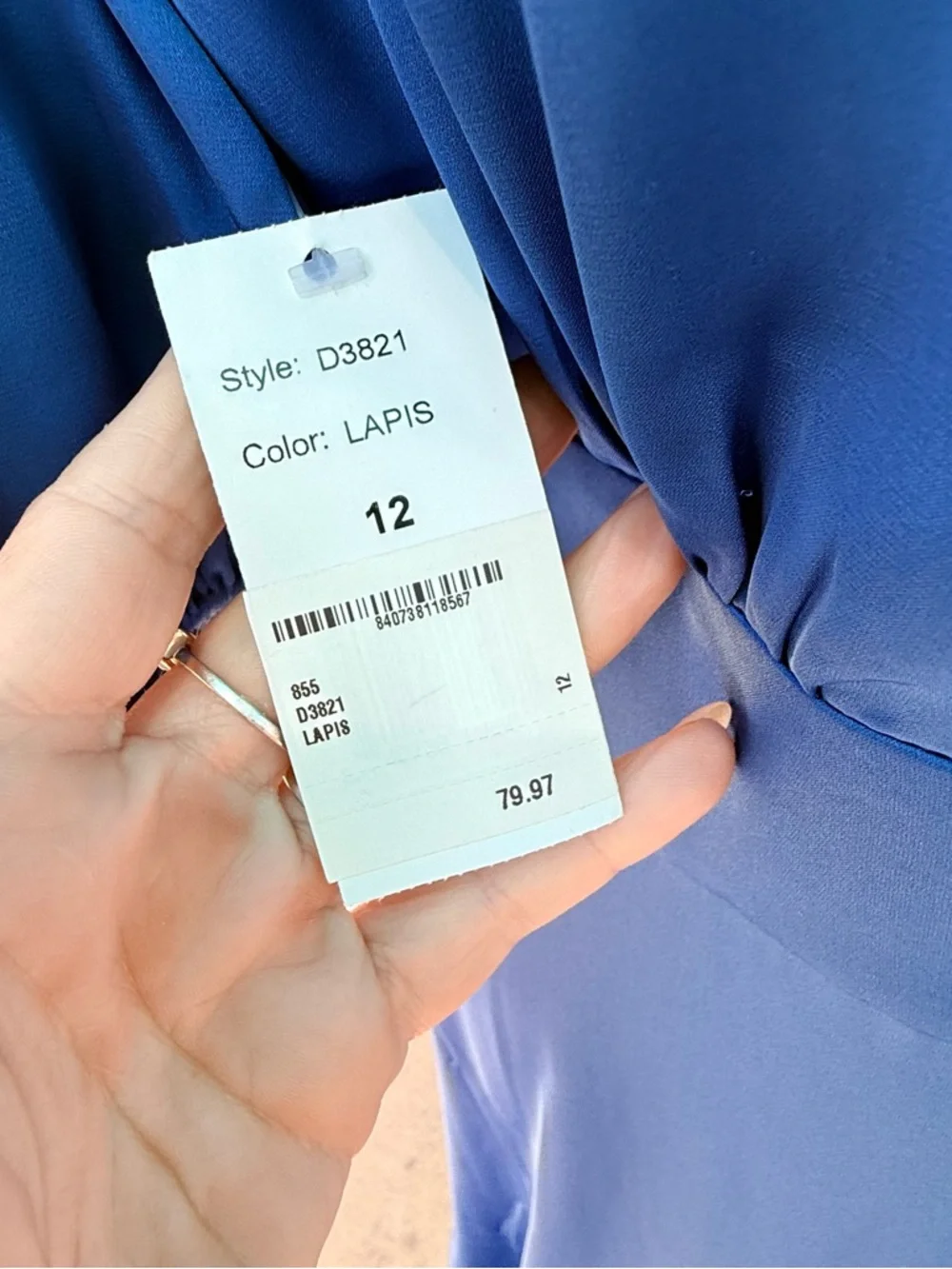 Alexia Admor Royal Blue V-Neck Midi Dress - Picture 9 of 15